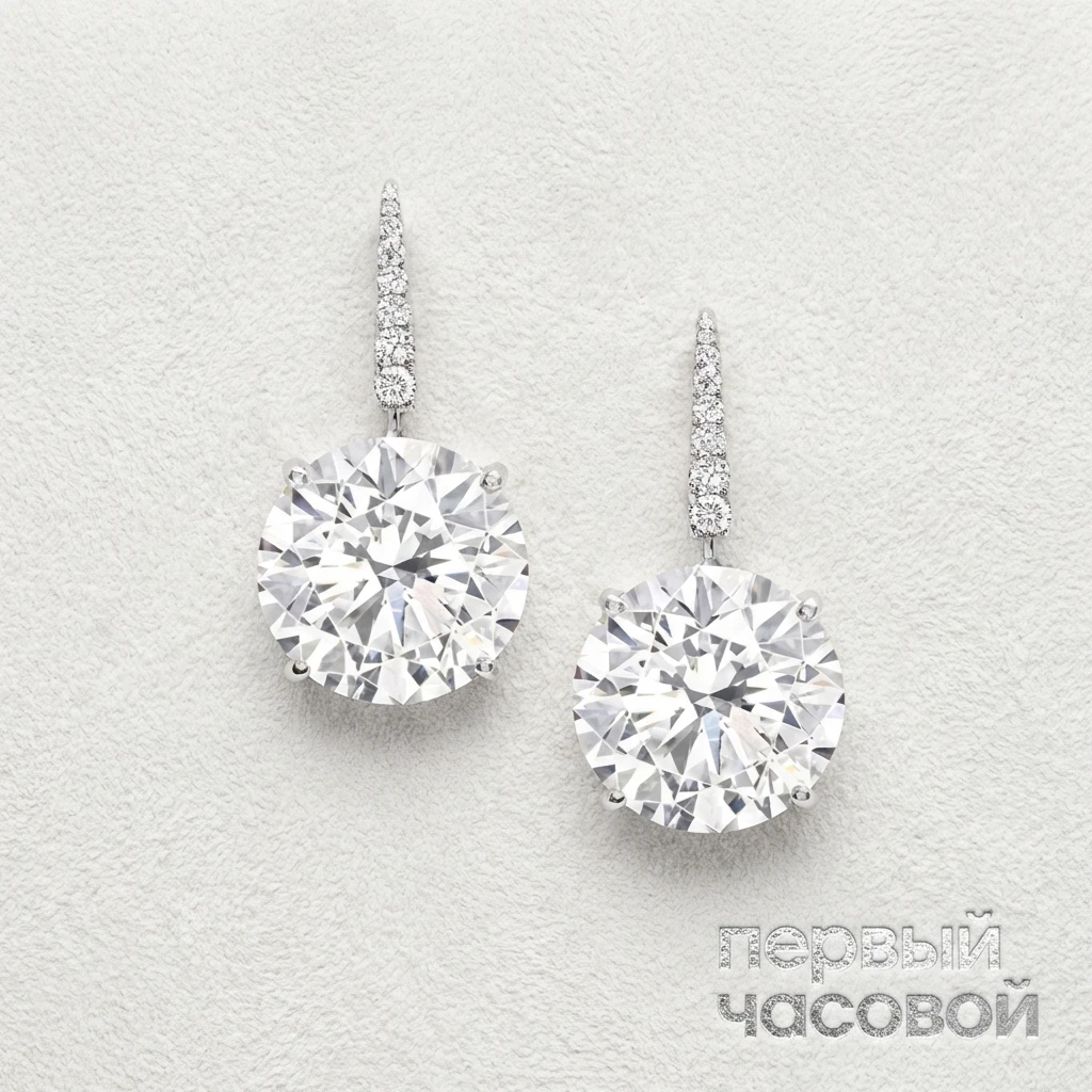 Купить украшение Studio jewelry Серьги 10,12/10,13 Ct. G/Vvs2 (3 Excellent) : в наличии в Москве!