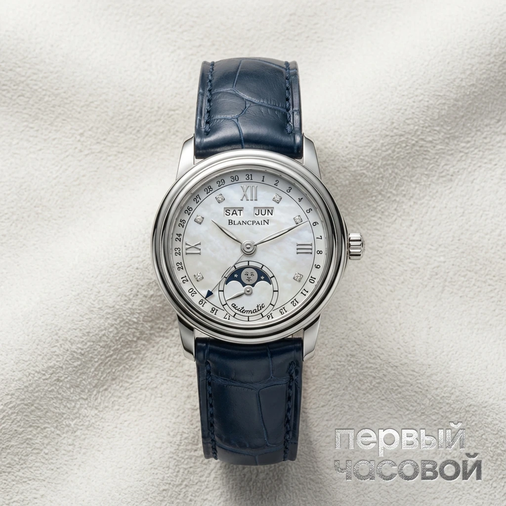 Купить элитные часы Blancpain Léman Moonphase 2360 1191A 55A: в наличии в Москве!
