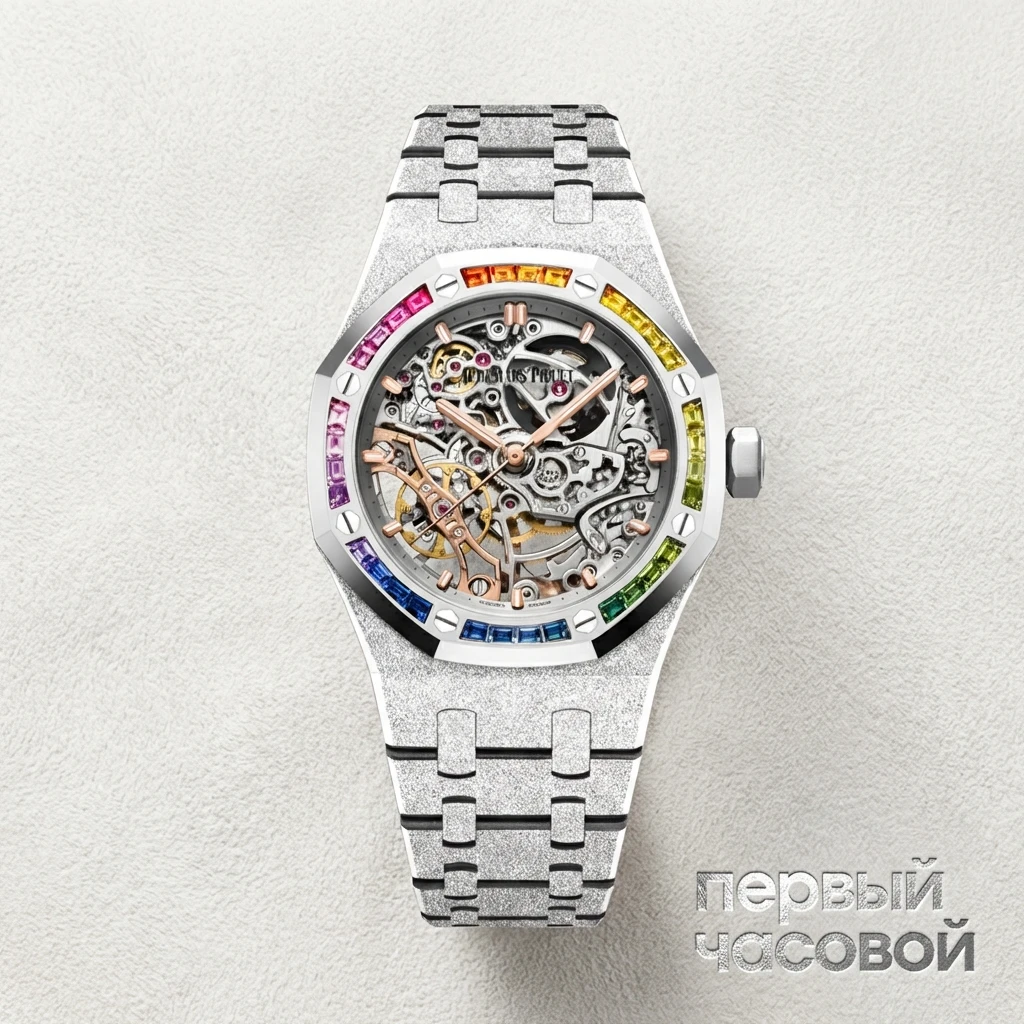 Купить элитные часы Audemars Piguet Royal Oak Frosted Gold Double Balance Wheel Openworked 15468BC.YG.1259BC.01: в наличии в Москве!