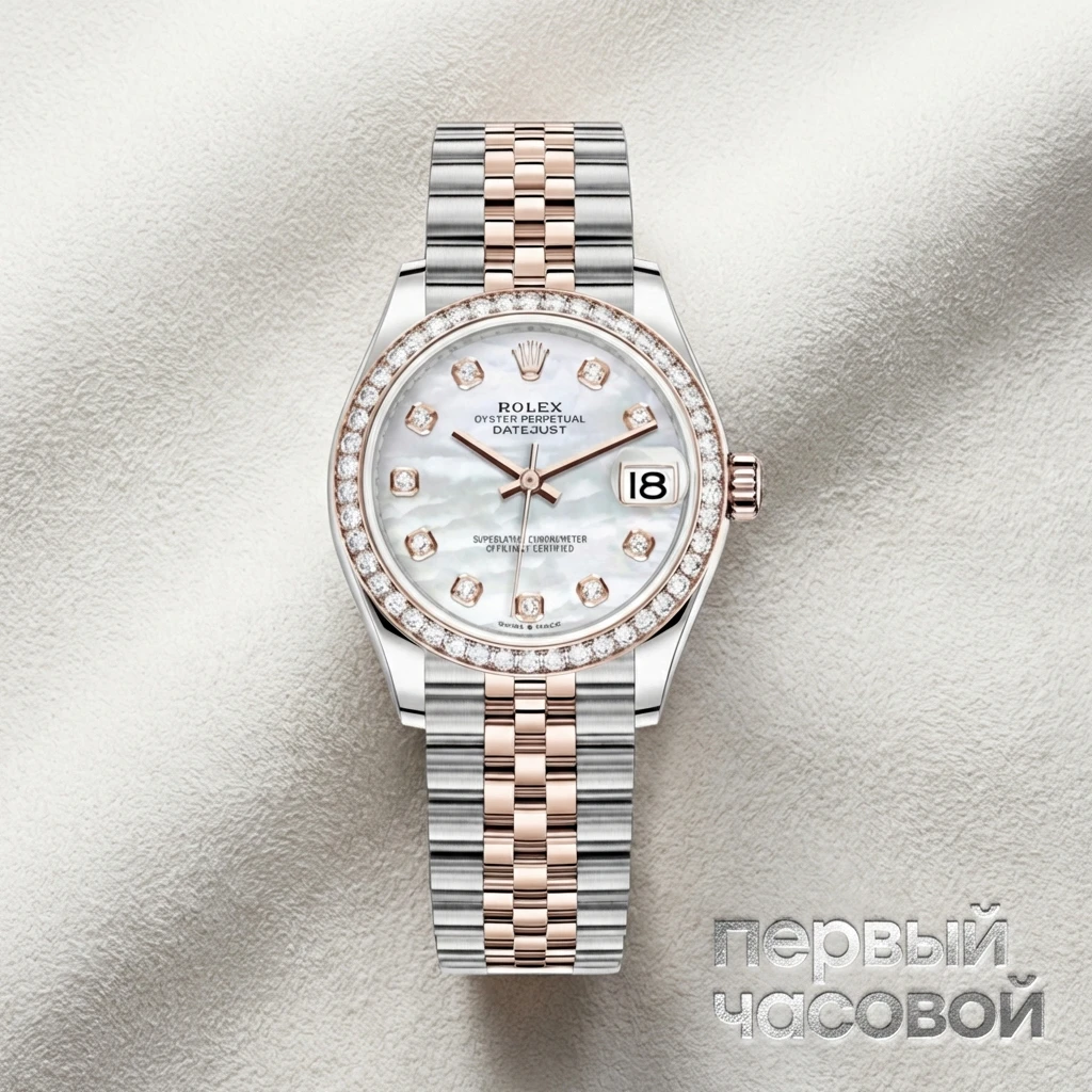 Rolex Datejust 31Mm Steel And Everose Gold Diamonds 278381RBR MOP