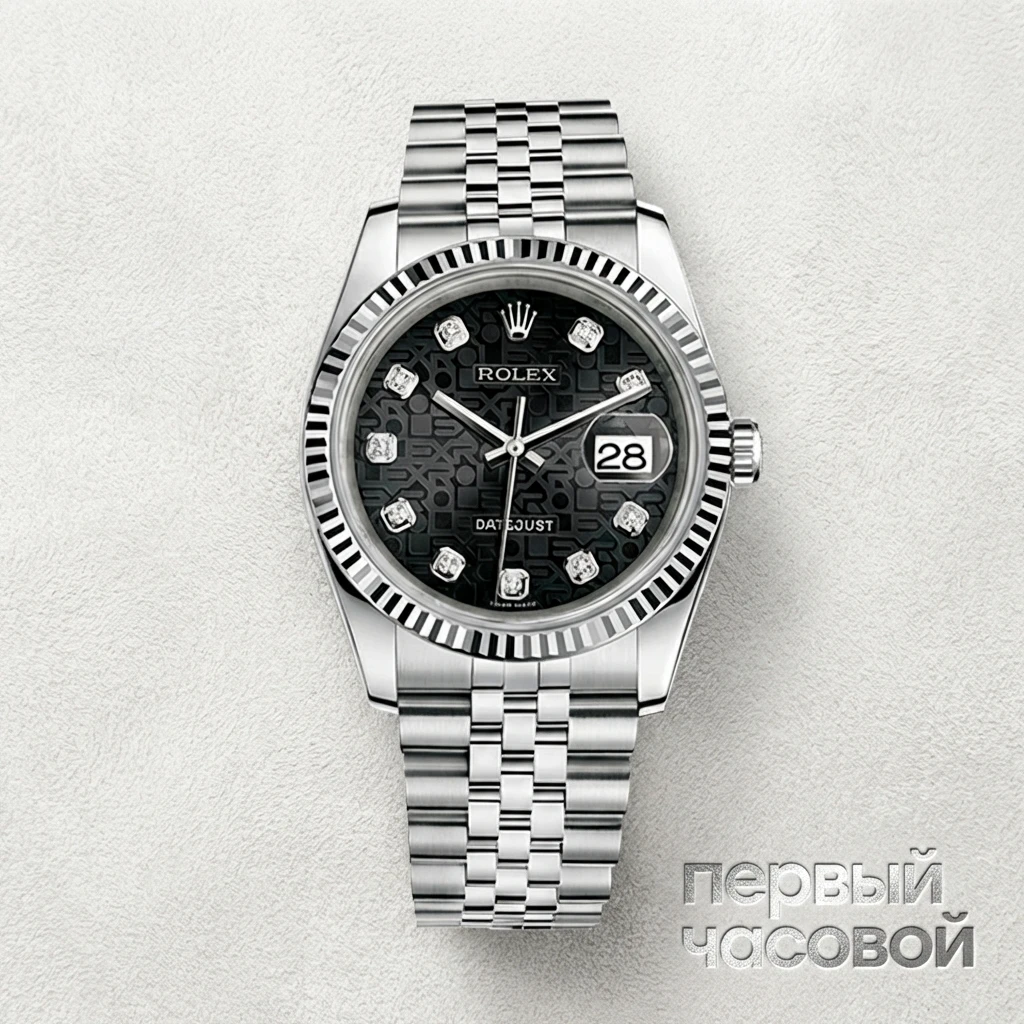 Купить элитные часы Rolex Datejust 36 mm Black Jubilee Diamond Dial 116234: в наличии в Москве!