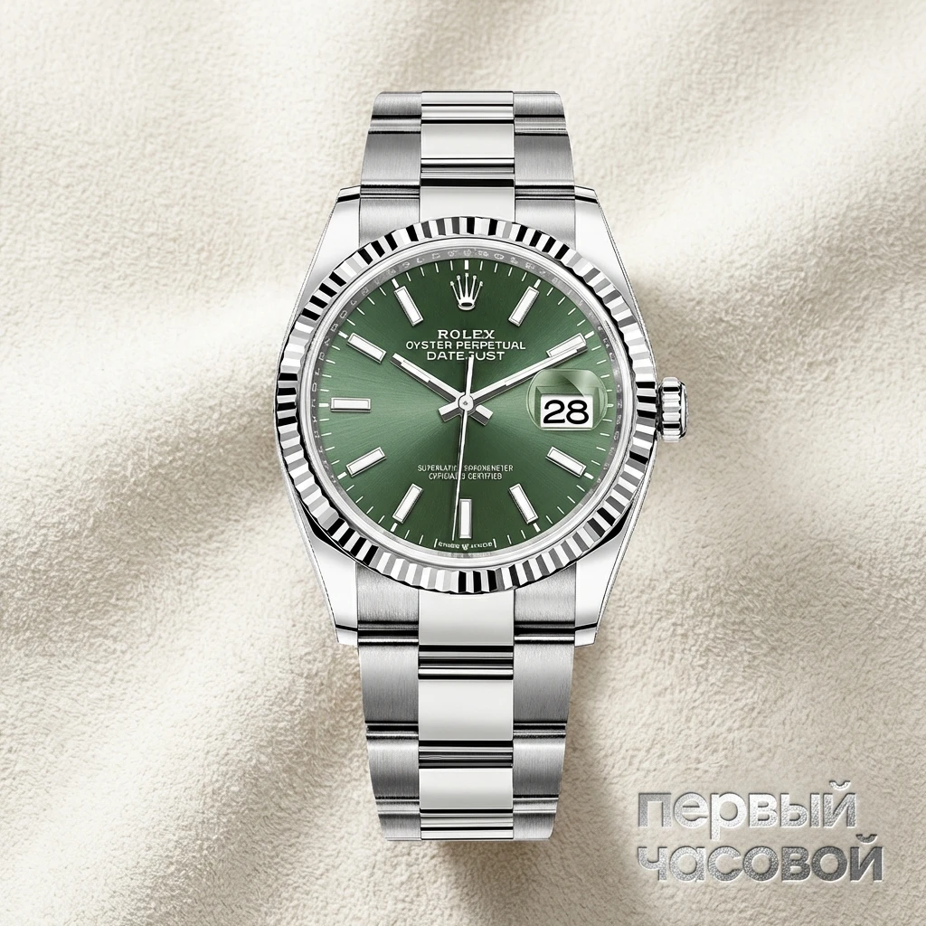 Купить элитные часы Rolex Datejust 36mm Steel &amp; White Gold Mint Green Dial 126234: в наличии в Москве!