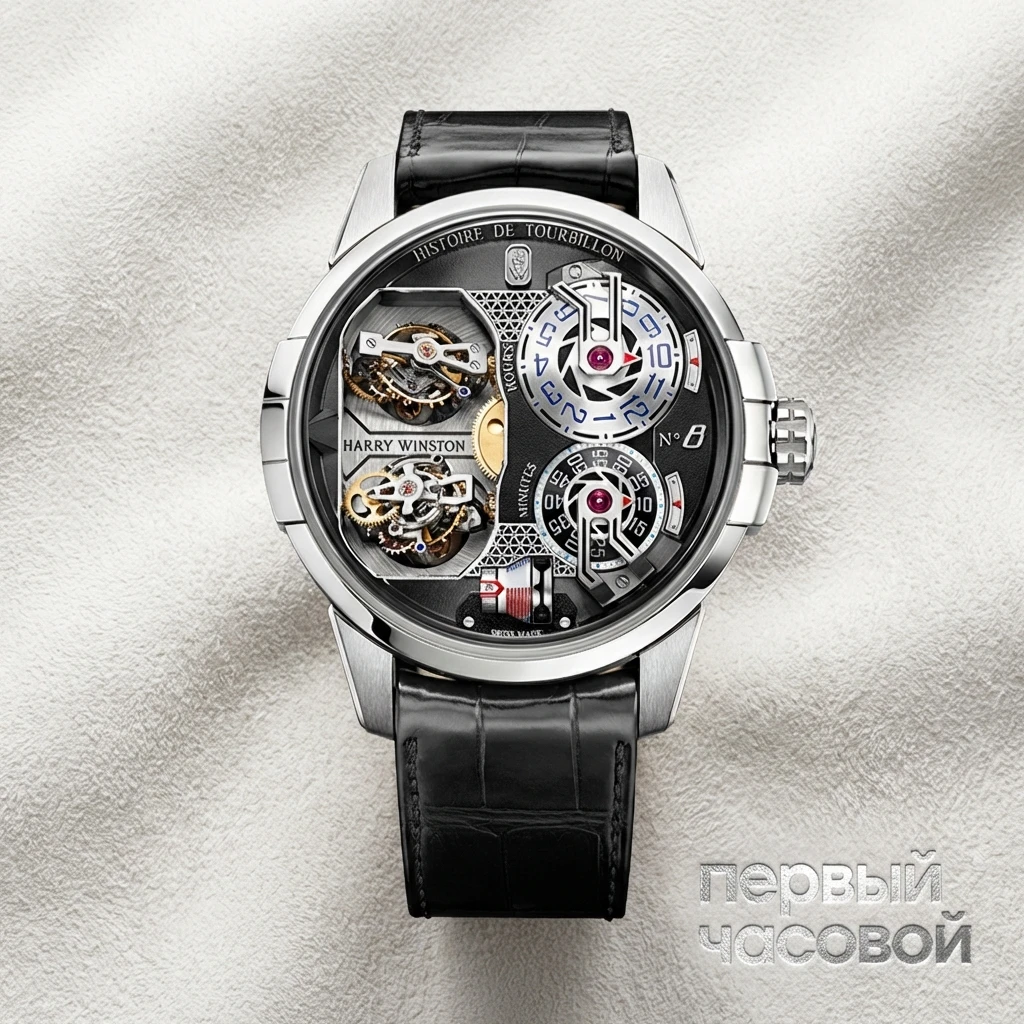 Купить элитные часы Harry Winston Histoire de Tourbillon 8 HCOMDT51WW002: в наличии в Москве!