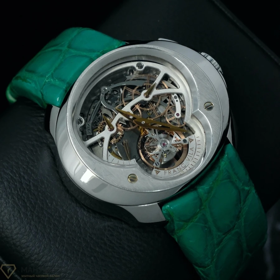 Купить элитные часы Franc Vila Cuatro Tourbillon Dail-Side Column Wheel Monopusher Chronograph FVA №4: в наличии в Москве!