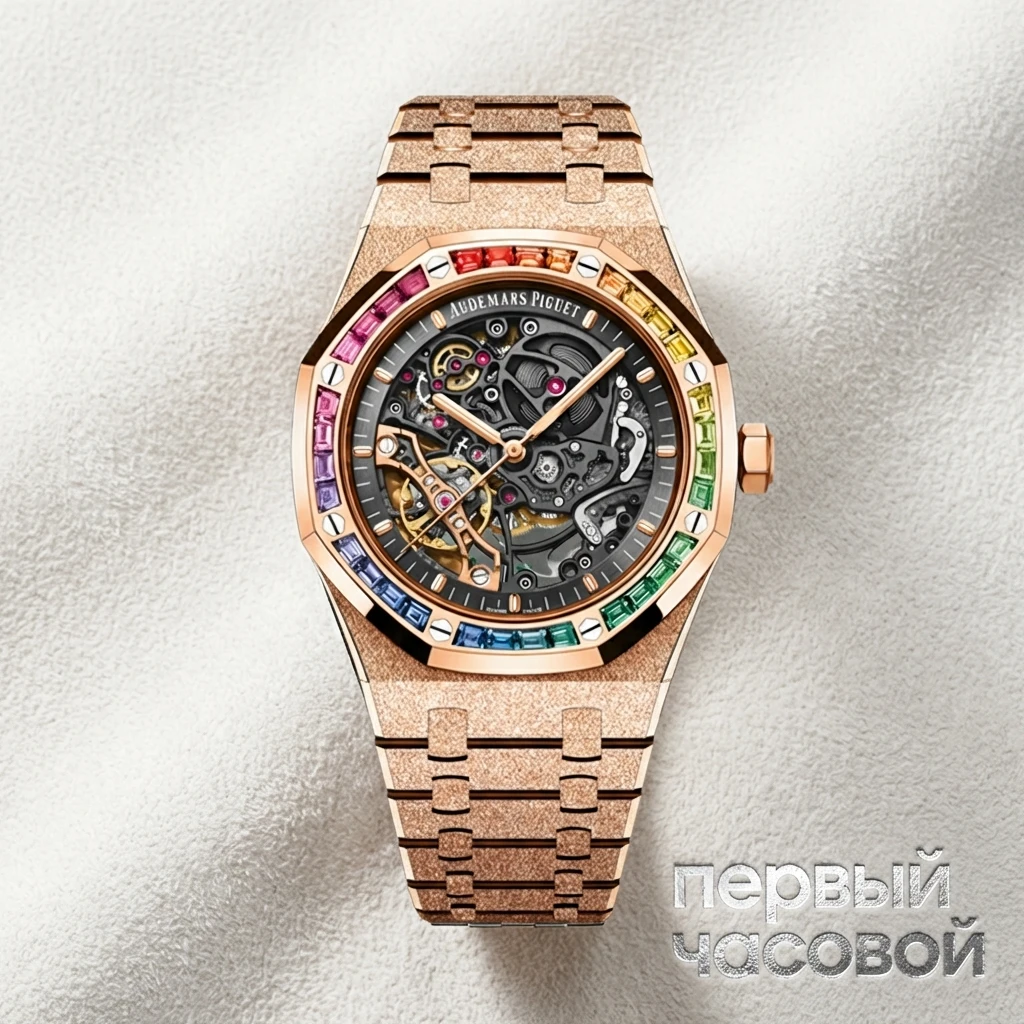Купить элитные часы Audemars Piguet Royal Oak Frosted Rose Gold Openworked 15412OR.YG.1224OR.01: в наличии в Москве!