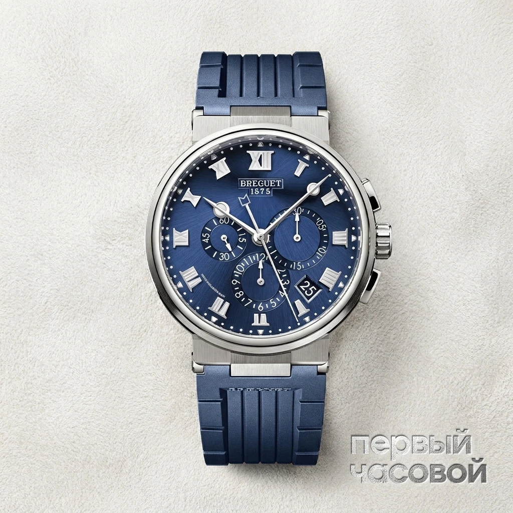 Купить элитные часы Breguet Marine Chronograph Titanium 5527TI/Y1/5WV: в наличии в Москве!