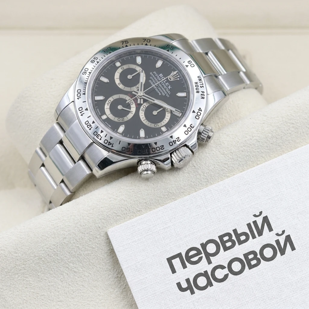 Купить элитные часы Rolex Cosmograph Daytona APH Black Dial 116520: в наличии в Москве!