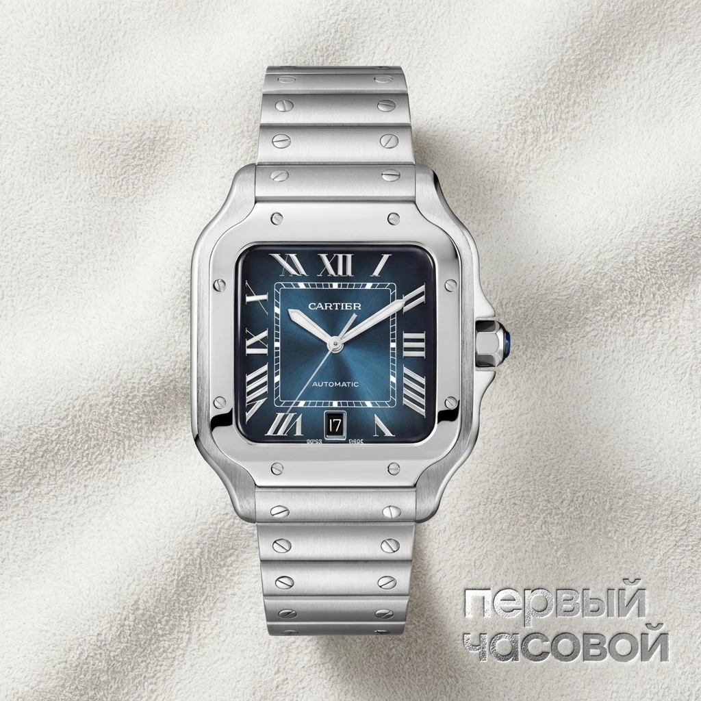 Cartier Santos De Cartier Blue Dial WSSA0030