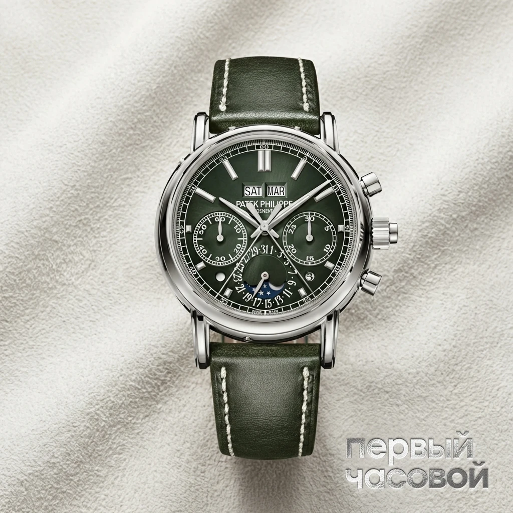 Купить элитные часы Patek Philippe Patek Philippe 5204G-001 - GRAND COMPLICATIONS Perpetual Calendar  White Gold 5204g-001: в наличии в Москве!