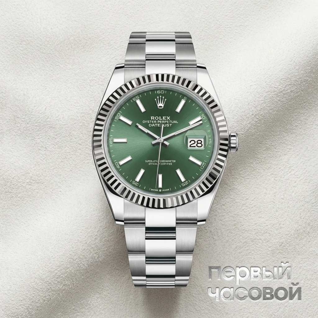 Rolex Datejust 41Mm Steel & White Gold Mint Green Dial 126334-0027