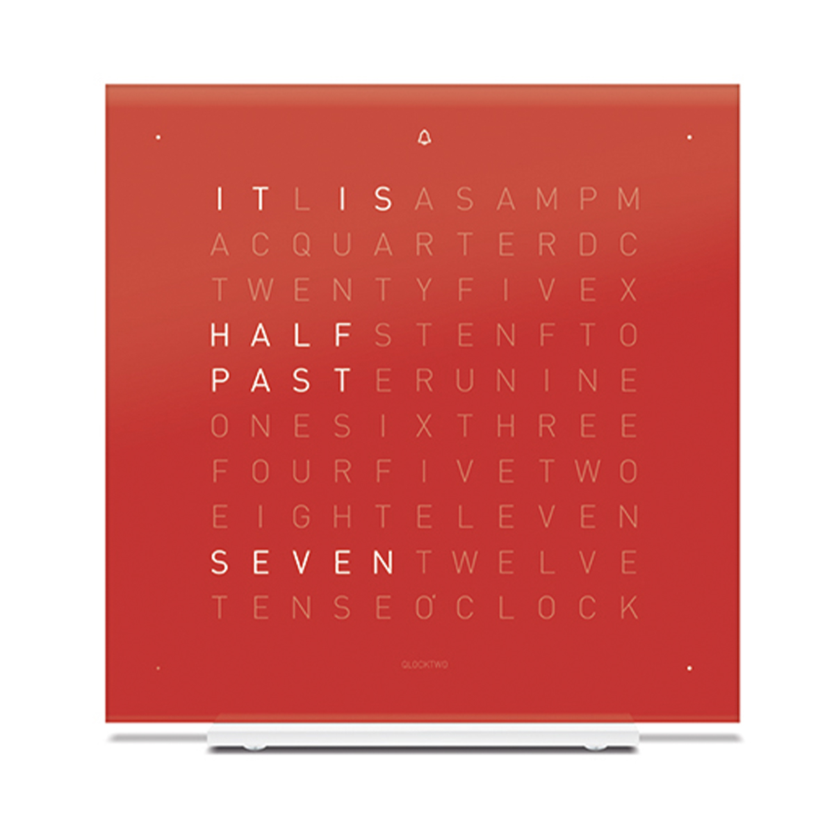 QLOCKTWO Clock Two Touch Pure Red