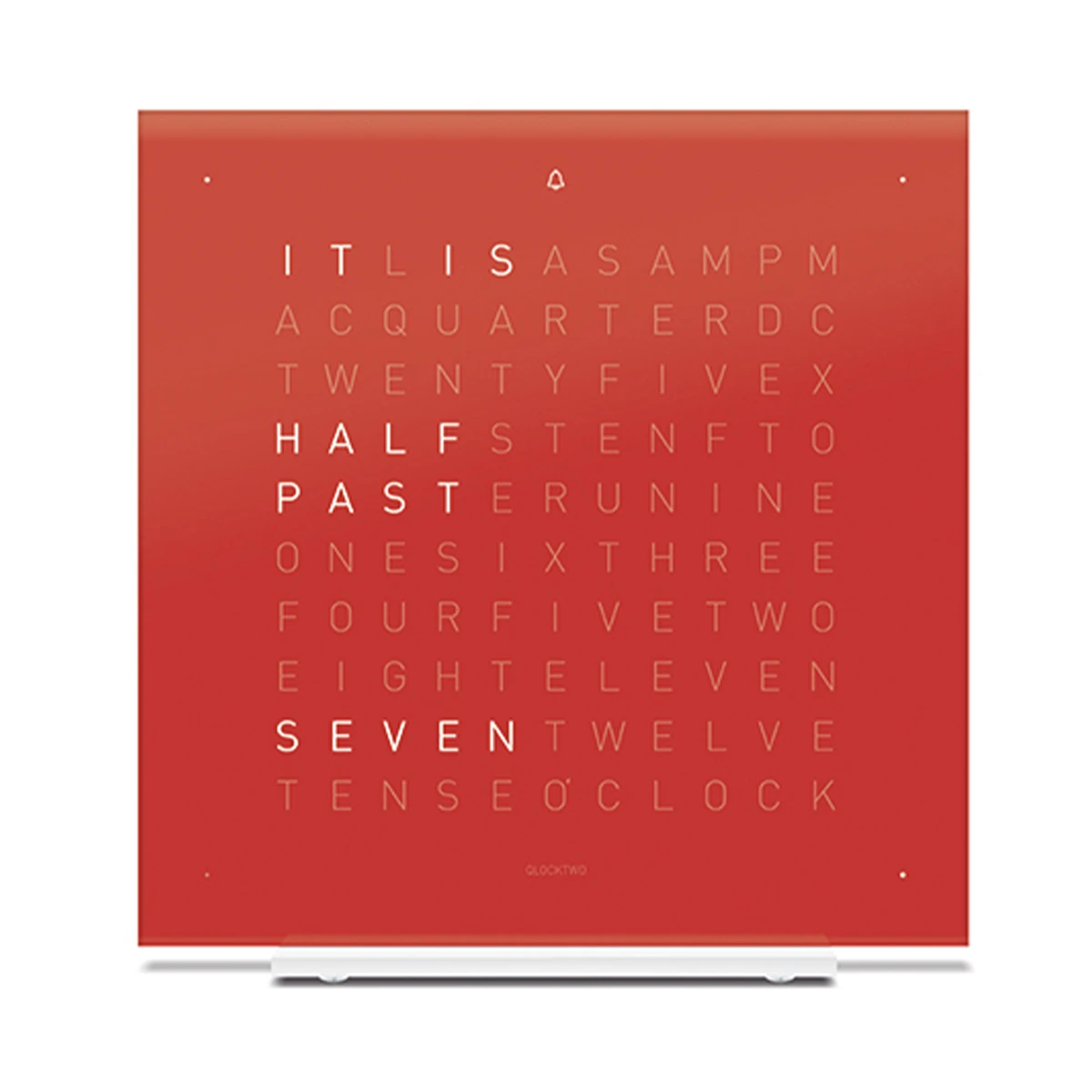 QLOCKTWO Clock Two Touch Pure Red