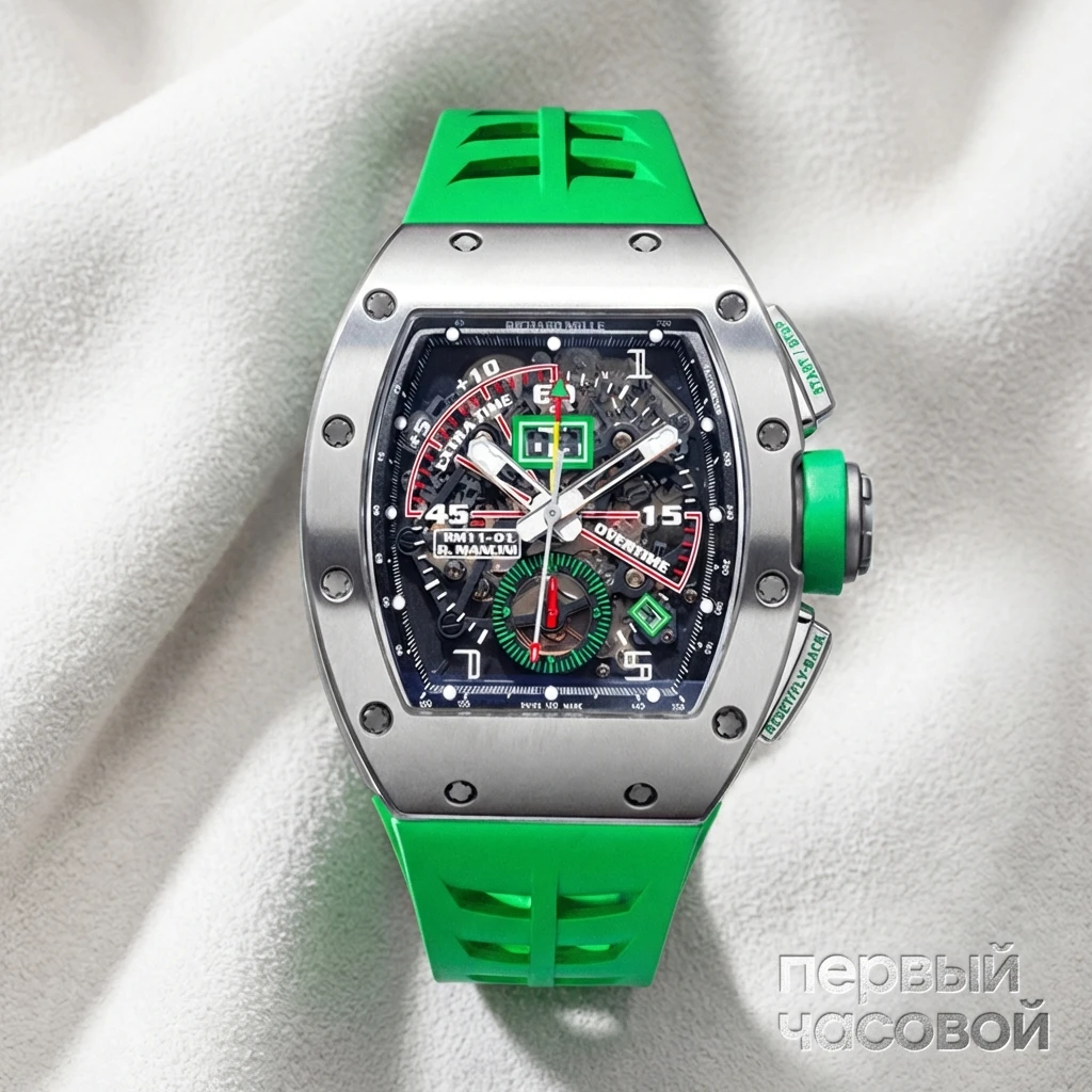 Купить элитные часы Richard Mille Roberto Mancini Flyback Chronograph Titanium RM11-01 Ti: в наличии в Москве!