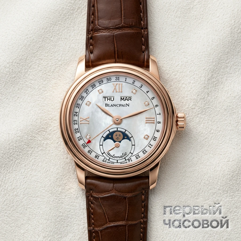 Купить элитные часы Blancpain Léman Moonphase 2360 3691A 55A: в наличии в Москве!