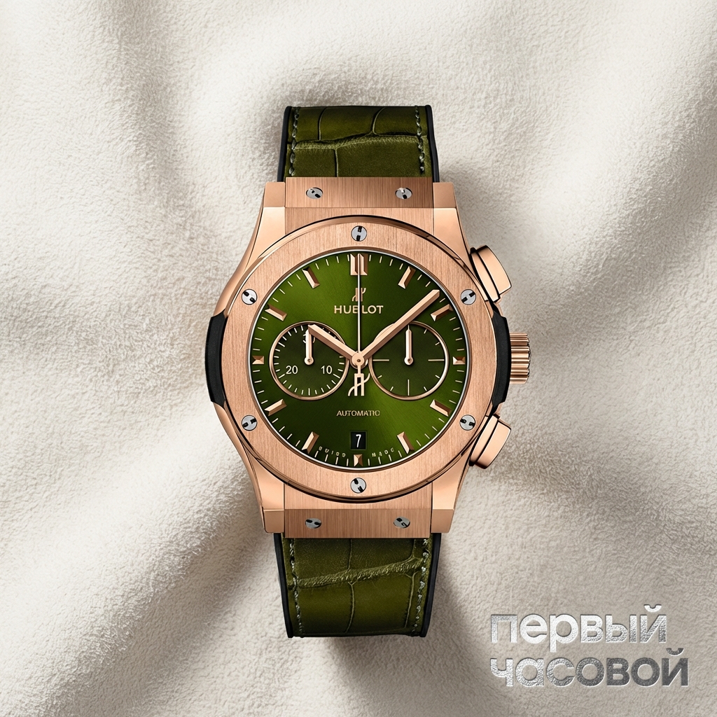 Hublot Classic Fusion Chronograph King Gold Green
