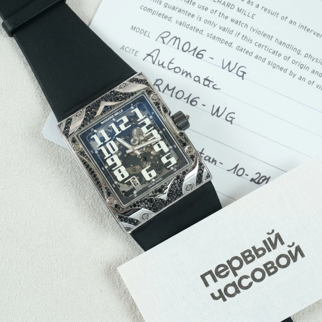 Купить элитные часы Richard Mille RM016 White Gold Piece Unique RM016 AJ WG: в наличии в Москве!