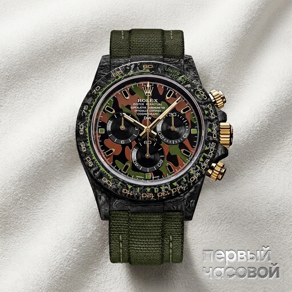 Купить элитные часы DiW Rolex Daytona 41 Mm Military Green : в наличии в Москве!