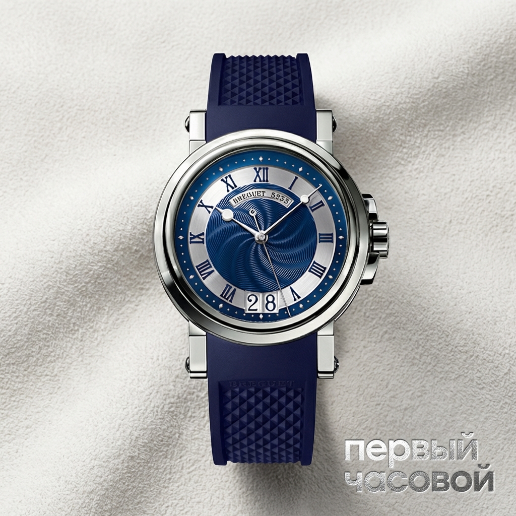 Breguet Marine Automatic Big Date Blue Dial Stainless Steel