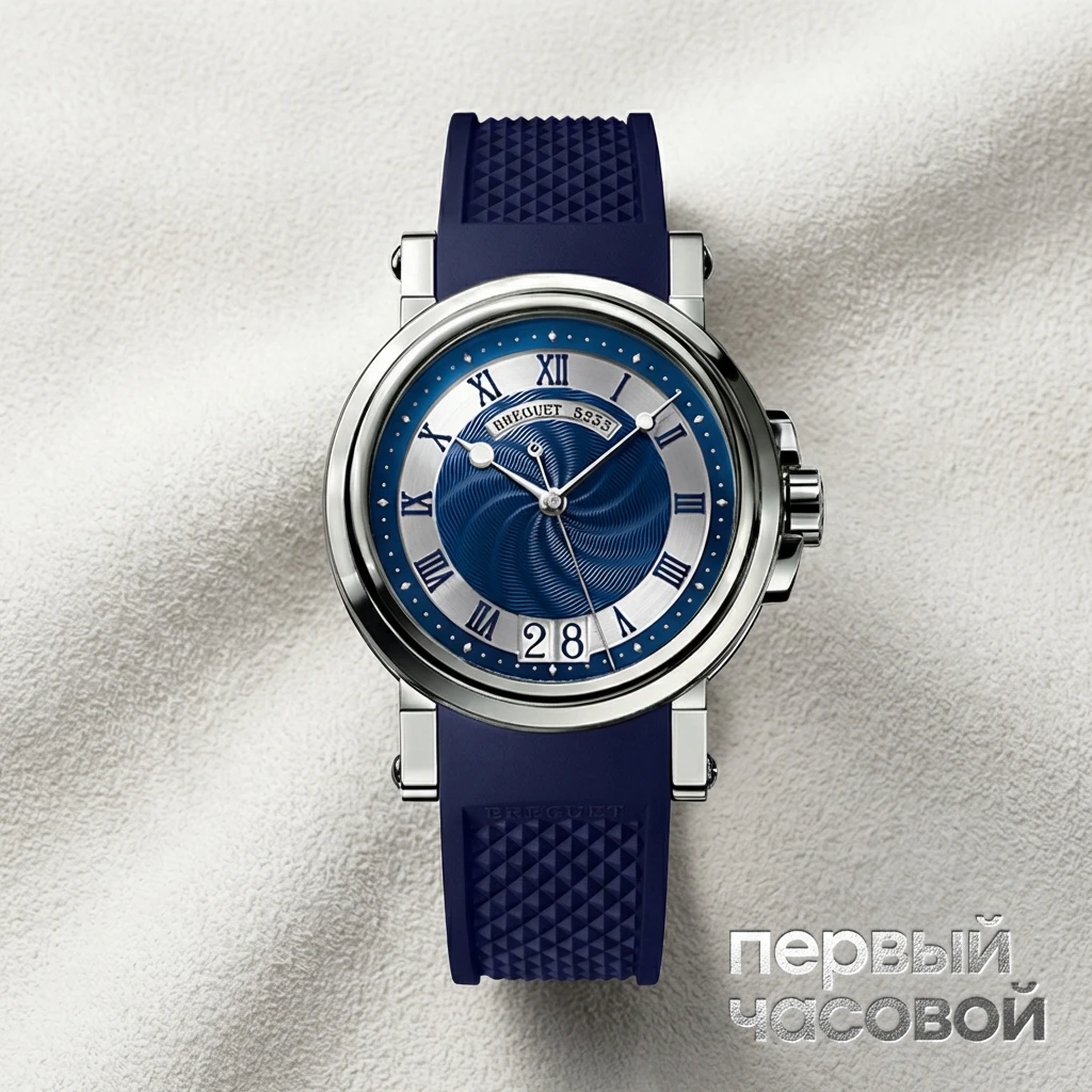 Breguet Marine Automatic Big Date Blue Dial Stainless Steel 5817ST/Y2/5V8