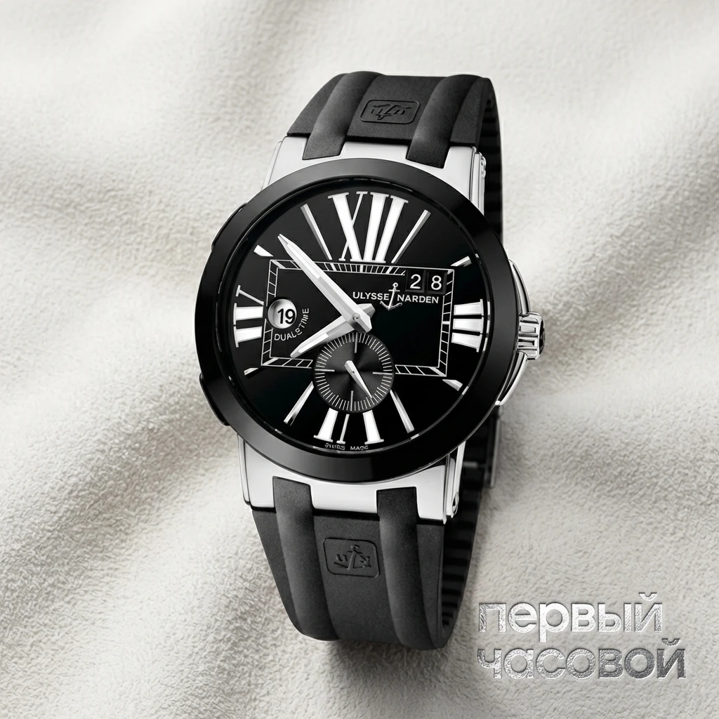 Купить элитные часы Ulysse N Executive Dual Time 243-00-3/42: в наличии в Москве!