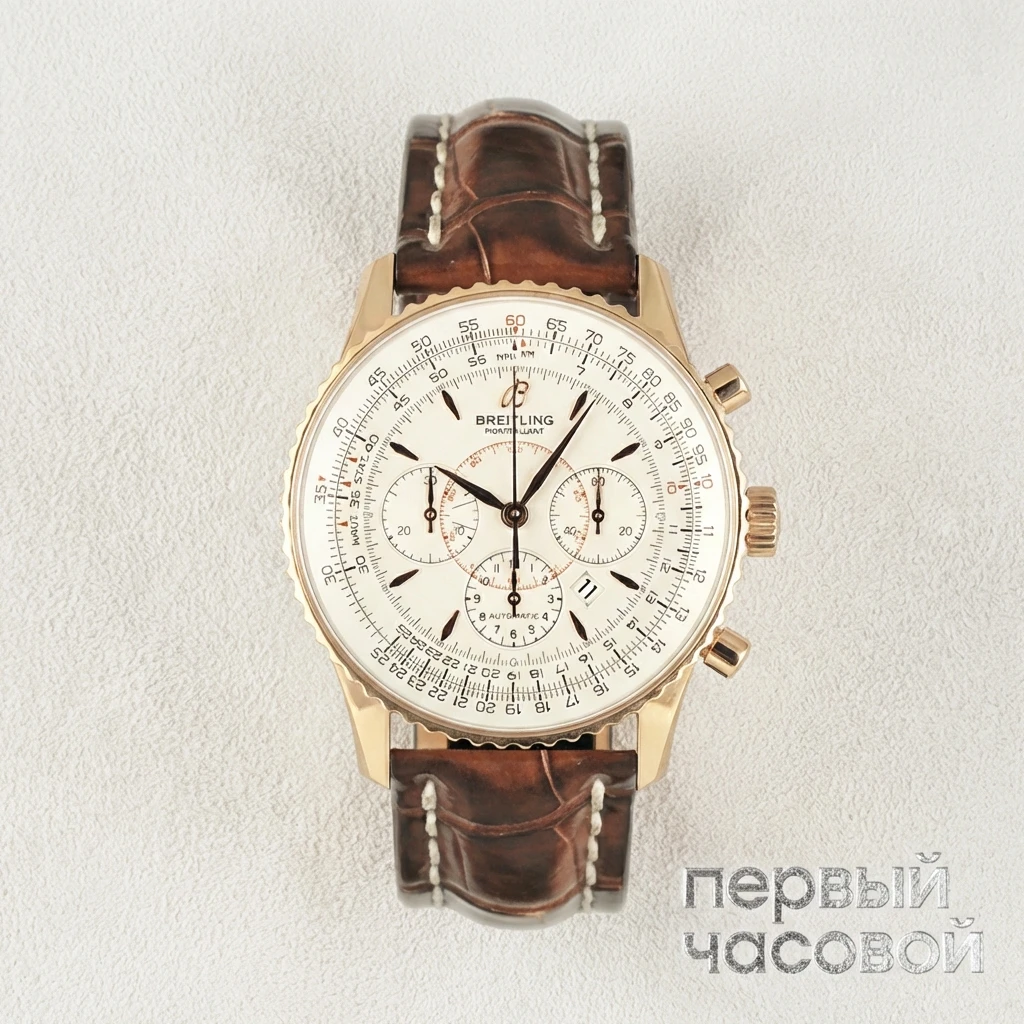 Купить элитные часы Breitling Navitimer Montbrillant Limited Edition 500 Pieces Rose Gold R41370: в наличии в Москве!