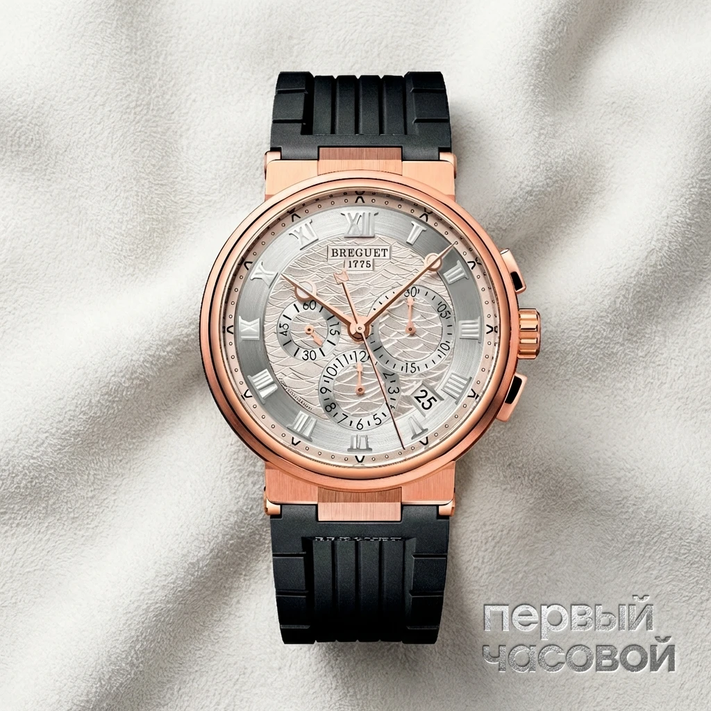 Купить элитные часы Breguet Marine Chronograph Rose Gold 5527BR/12/5WV: в наличии в Москве!