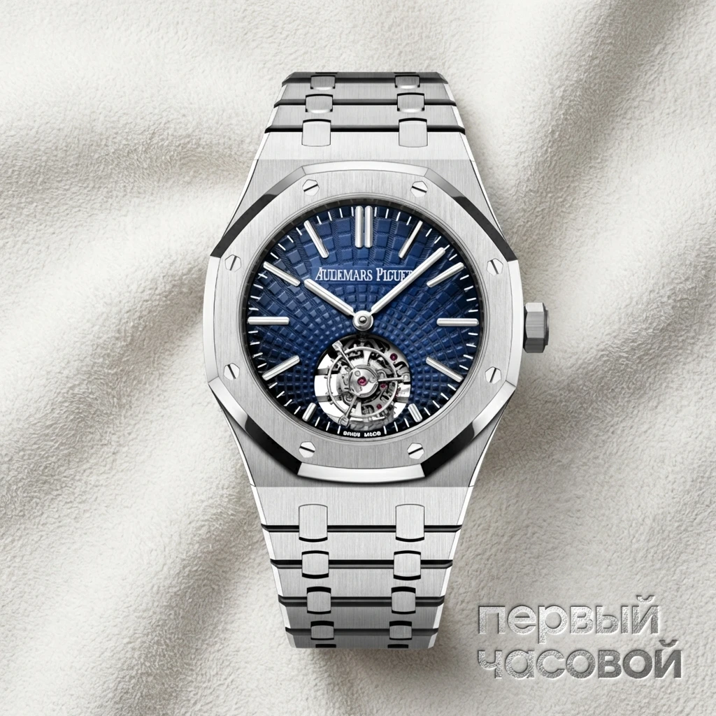 Купить элитные часы Audemars Piguet Selfwinding Flying Tourbillon Blue Dial 41mm 26530ST.OO.1220ST.01: в наличии в Москве!