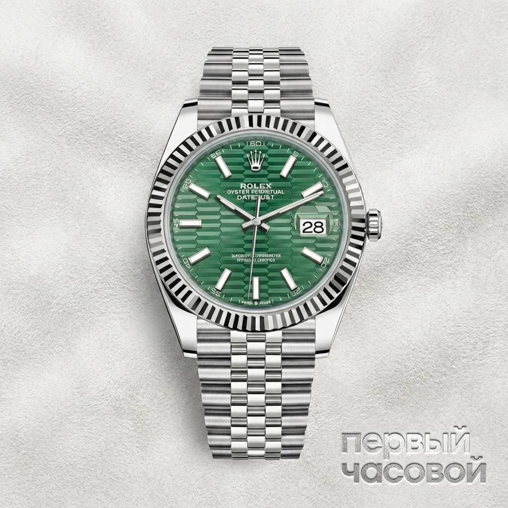 Rolex Datejust 41Mm Mint Green Fluted Motif