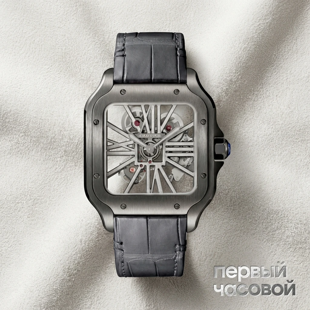 Купить элитные часы Cartier Santos De Cartier Skeleton WHSA0009: в наличии в Москве!