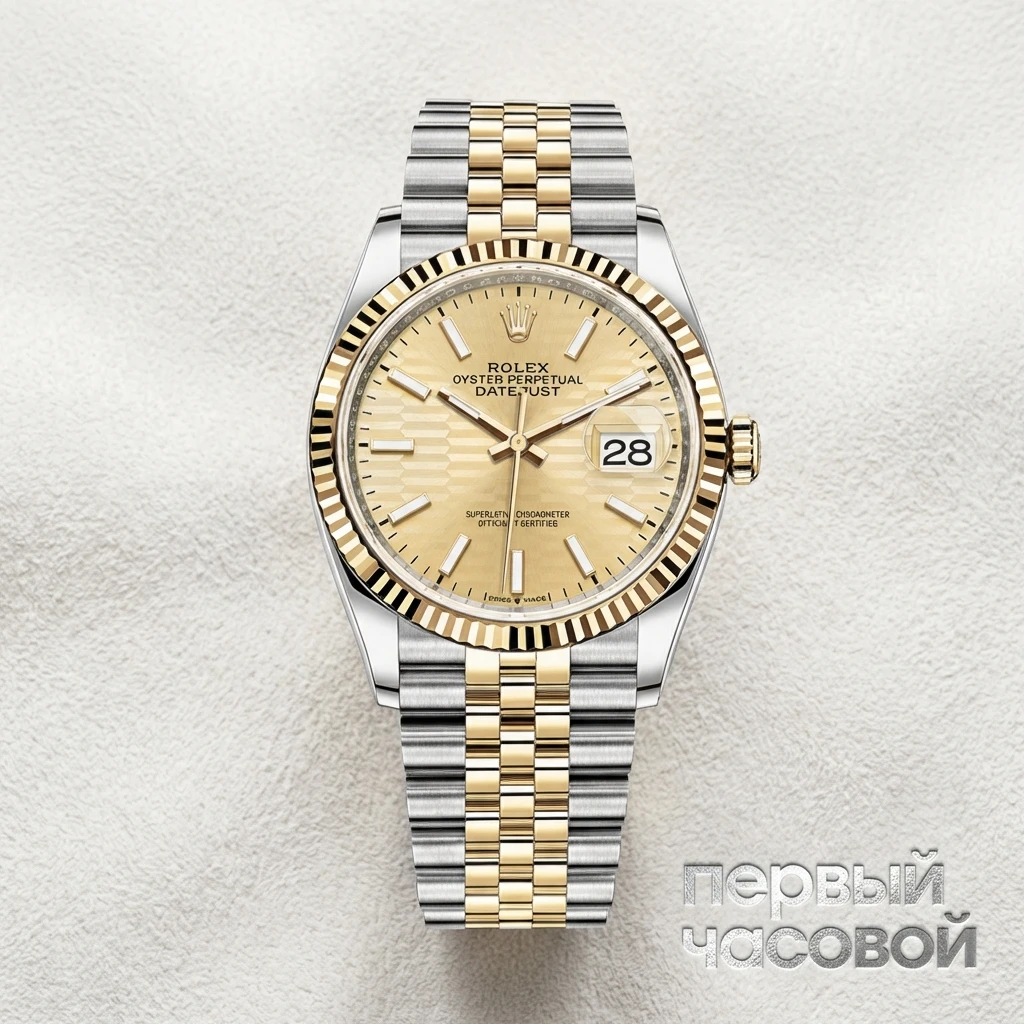 Купить элитные часы Rolex Datejust 36mm Steel &amp; Yellow Gold Fluted Motif 126233-0039: в наличии в Москве!