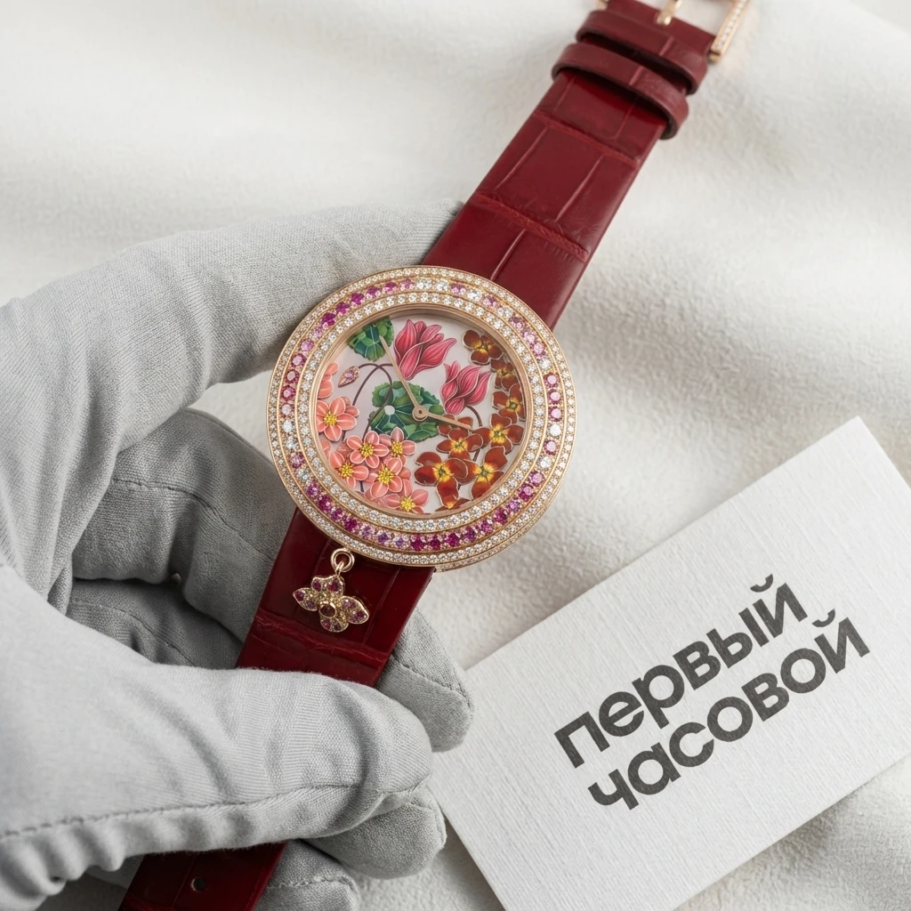 Купить элитные часы Van Cleef &amp; Arpels Extraordinaire Amour 38Mm Rose Gold VCARO4JW00: в наличии в Москве!