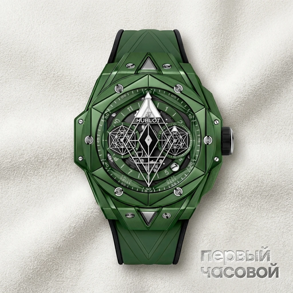 Купить элитные часы Hublot Big Bang Sang Bleu II Green Ceramic 418.GX.5207.RX.MXM22 : в наличии в Москве!
