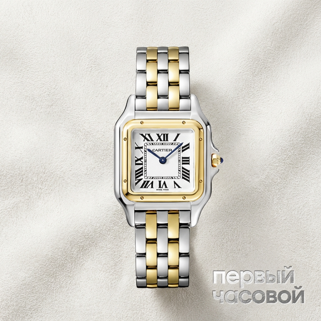 Cartier Panthere de Cartier Small Steel and Yellow Gold