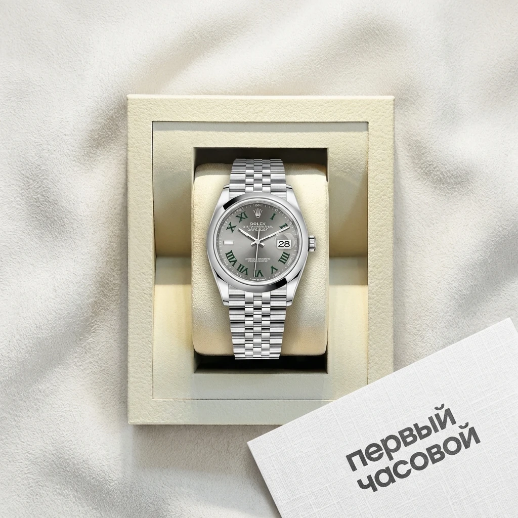 Купить элитные часы Rolex Datejust Oyster Perpetual 36 Mm Wimbledon Dial Jubilee Bracelet 126200: в наличии в Москве!