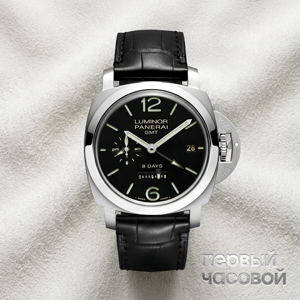 Купить элитные часы Panerai Luminor 1950 8 Days GMT PAM00233: в наличии в Москве!