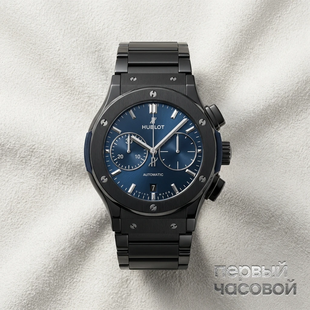 Hublot Classic Fusion Chronograph Ceramic Blue Bracelet 520.cm.7170.cm