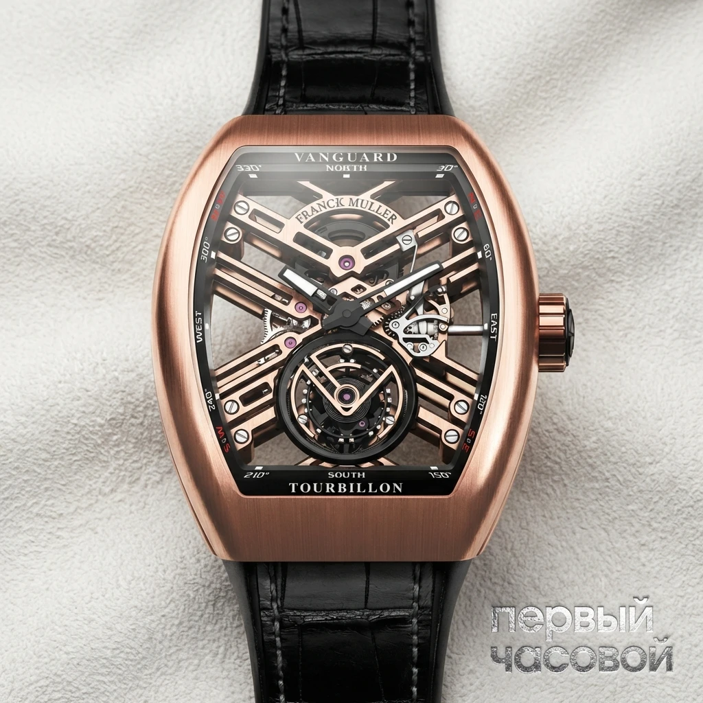 Купить элитные часы Franck Muller Mens Collection Vanguard Skeleton V 45 T SQT BR: в наличии в Москве!