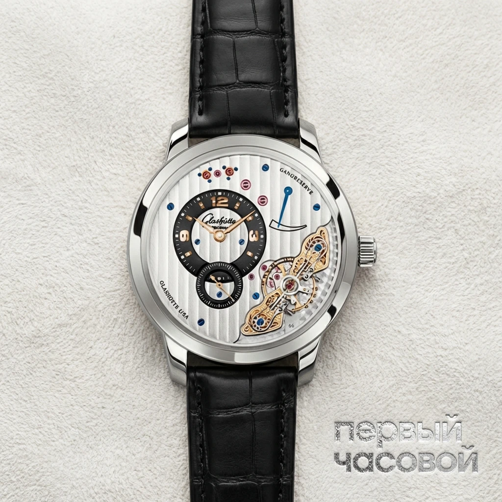 Купить элитные часы Glashutte Glashutte Panoinverse Xl White Gold 66-01-04-04-05: в наличии в Москве!
