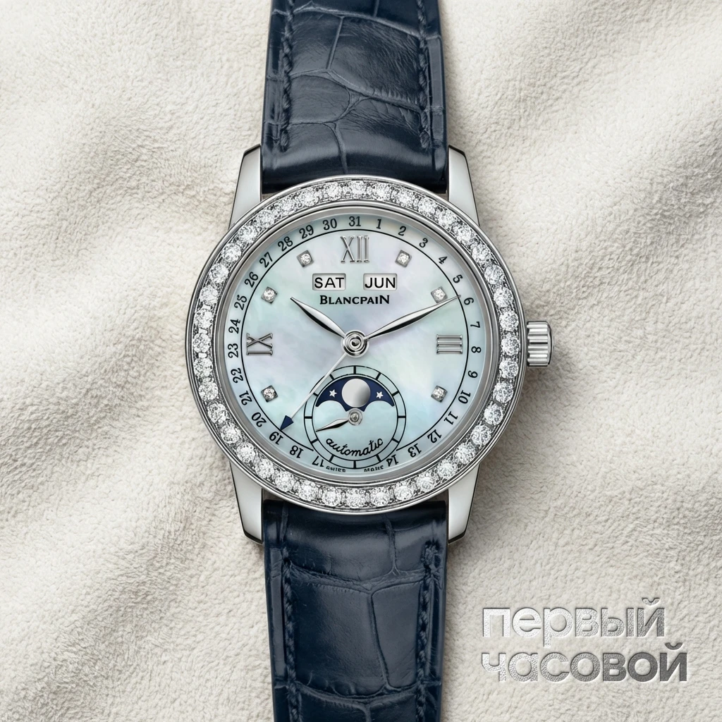 Купить элитные часы Blancpain Léman Moonphase 2360 4691A 55A: в наличии в Москве!