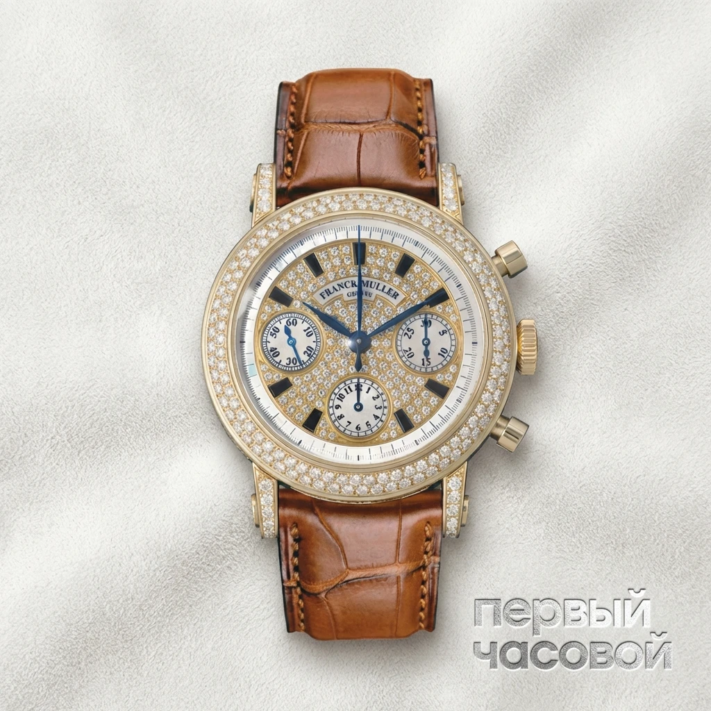 Купить элитные часы Franck Muller Chronograph Ronde Rose Gold and Diamonds 7000 CC D CD: в наличии в Москве!