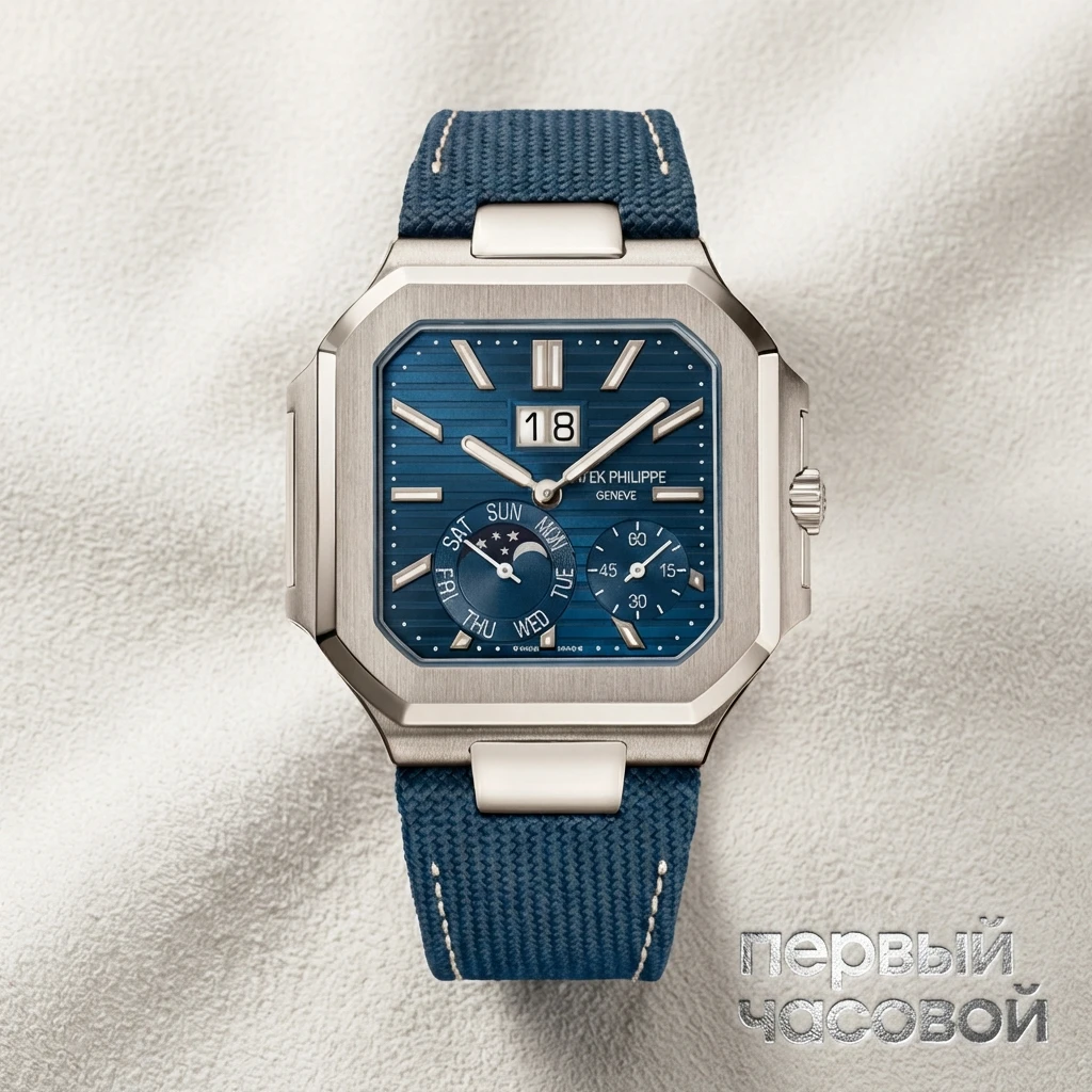 Купить элитные часы Patek Philippe Cubitus Platinum Blue 5822P-001 : в наличии в Москве!