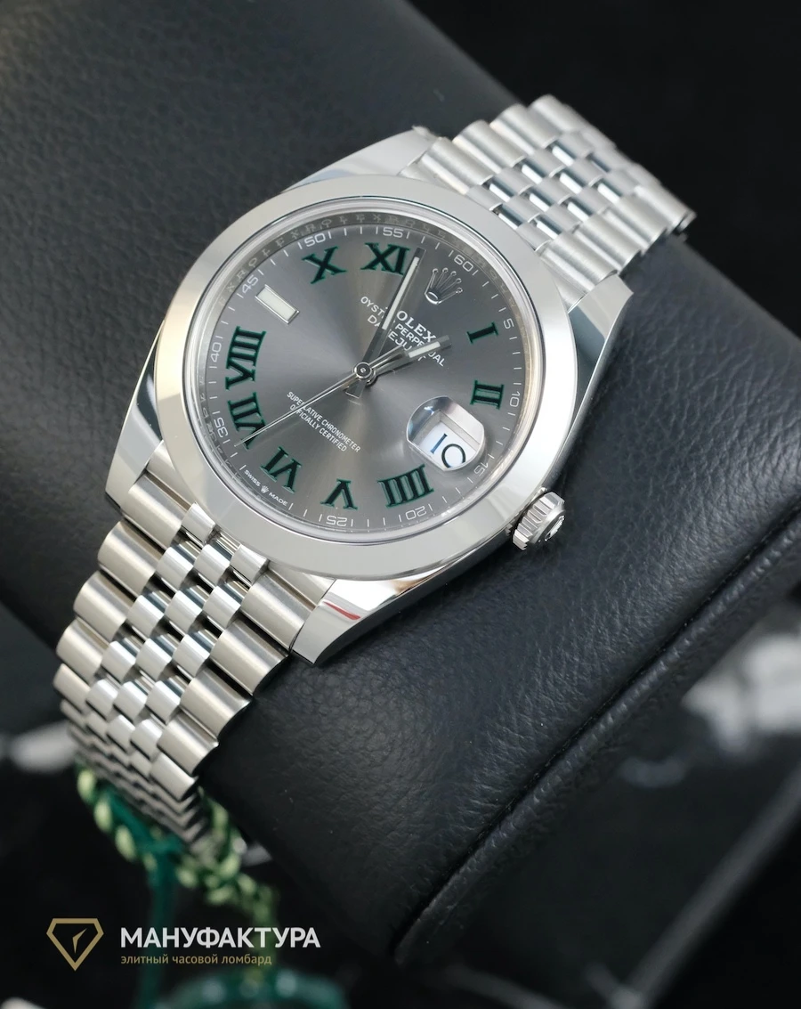 Купить элитные часы Rolex Oyster Perpetual Datejust 41 mm Wimbledon 126300: в наличии в Москве!