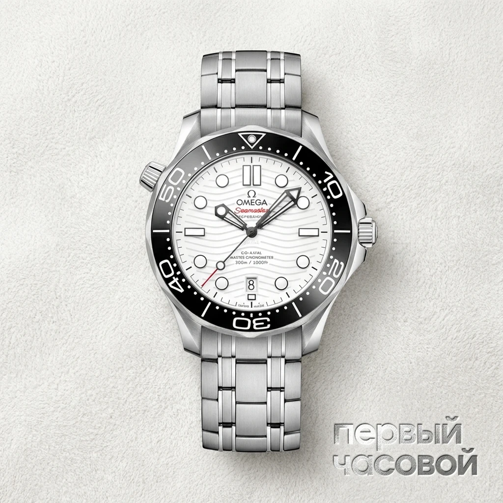 Купить элитные часы Omega Seamaster Diver 300mWhite Dial  210.30.42.20.04.001: в наличии в Москве!