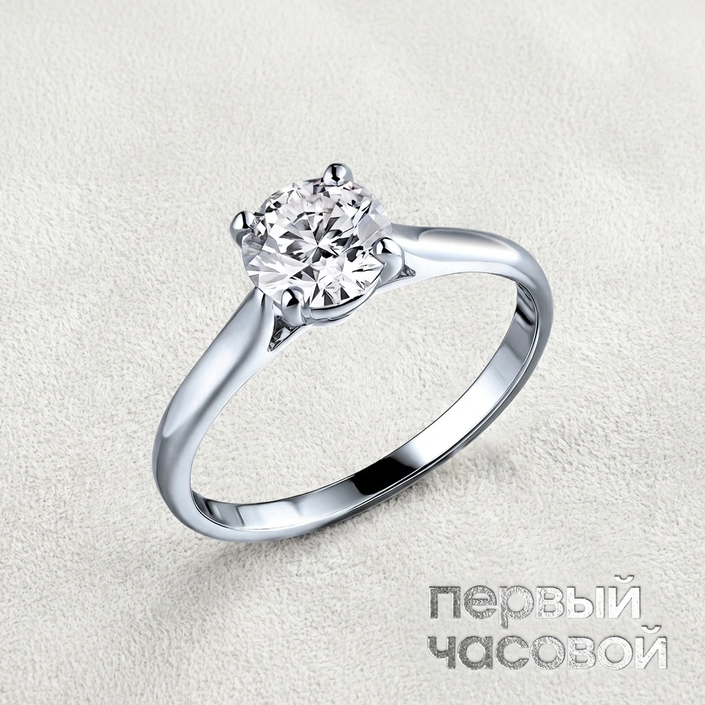 Купить украшение Studio jewelry Кольцо с бриллиантом 1,01 ct. H/Si2 (3 Excellent) : в наличии в Москве!