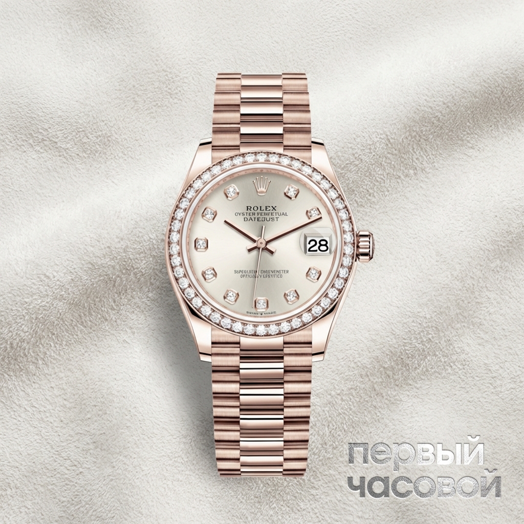 Rolex Datejust 31mm Rose Gold & Diamonds President Bracelet