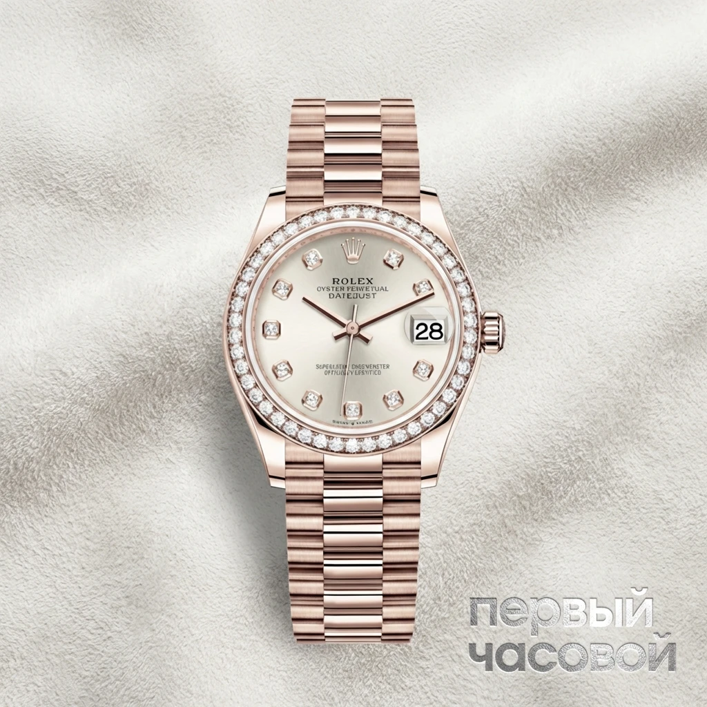 Rolex Datejust 31mm Rose Gold & Diamonds President Bracelet 278285rbr