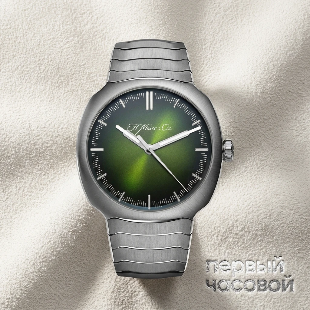 Купить элитные часы H. Moser &amp; Cie Streamliner Centre Seconds Matrix Green 6200-1200: в наличии в Москве!