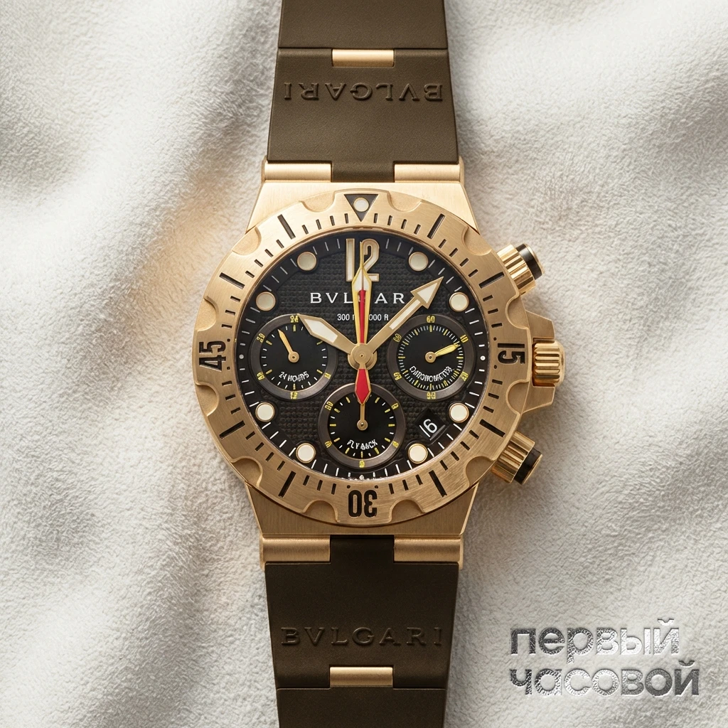 Купить элитные часы Bvlgari Diagono Scuba Professional Diver Chronograph SC 40: в наличии в Москве!