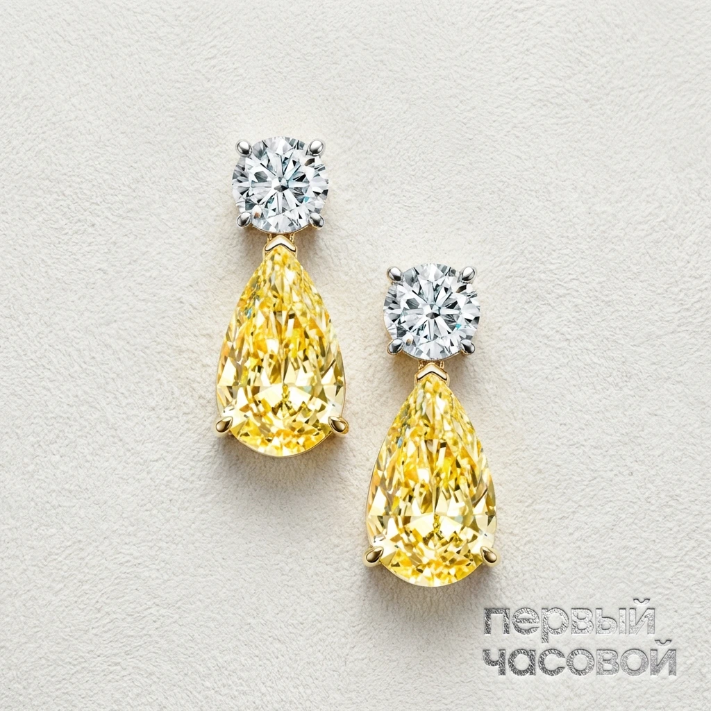 Купить украшение Studio jewelry Серьги 1,00/1,03 Ct. Flby/Vs1 : в наличии в Москве!