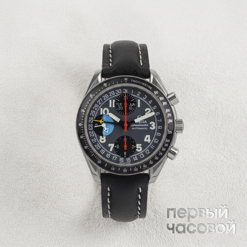 Купить элитные часы Omega Triple Date Chronograph Steel Automatic  3520.53.00: в наличии в Москве!